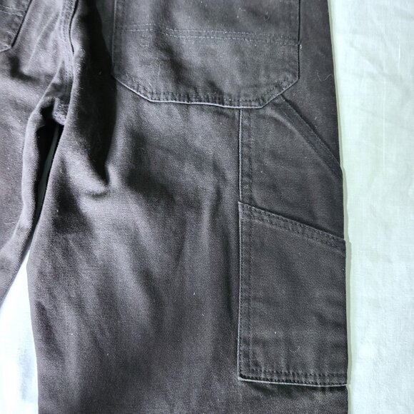 Dura Drive Carpenter Cargo Pants Mens 34 x 32 Mid Rise Black New Unworn Workwear - Picture 6 of 8